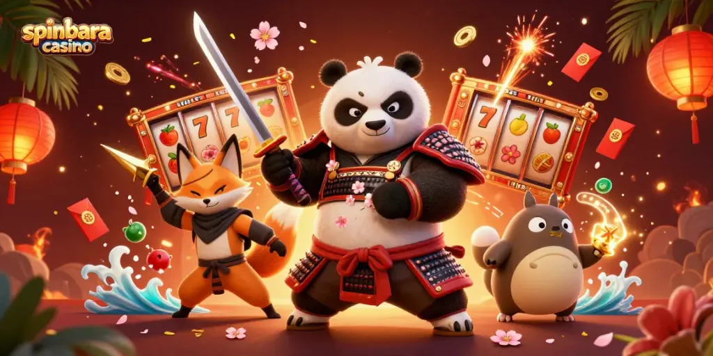 Experience the thrill of spinbara casino with vibrant characters and exciting slots.