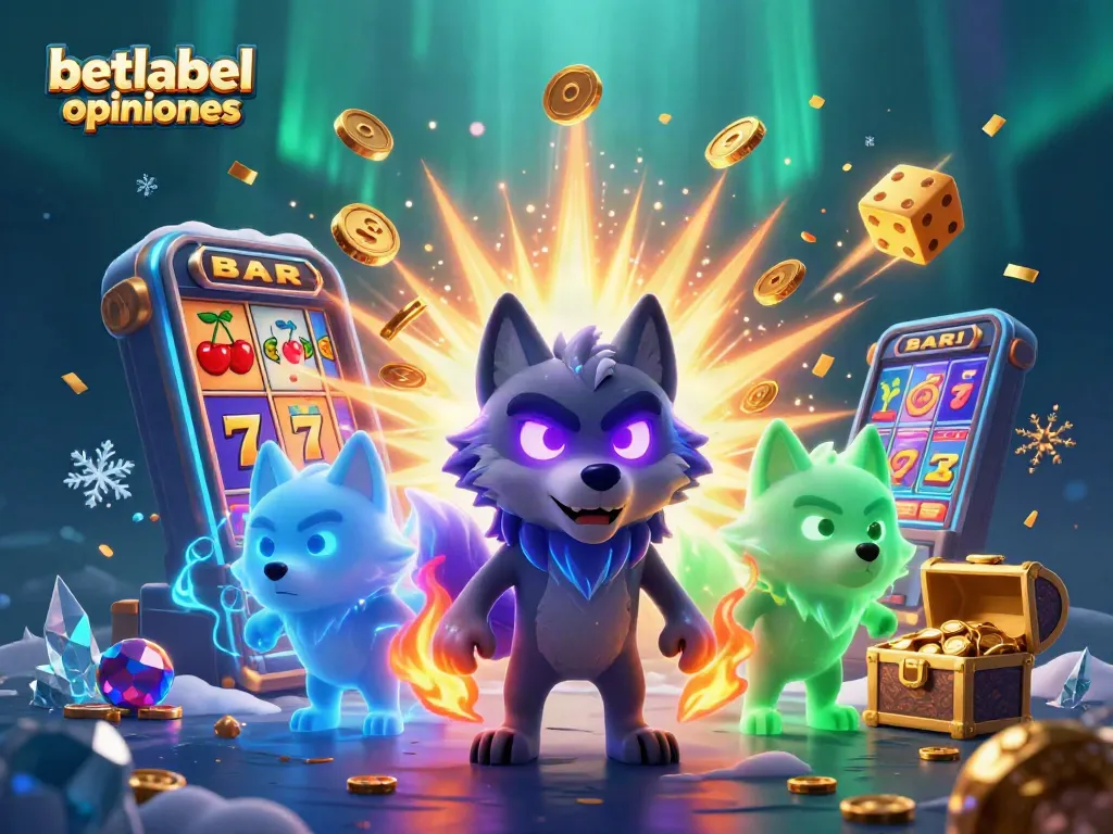 Experience thrilling gameplay in BetLabel casino with vibrant slot machines and ghostly wolves!